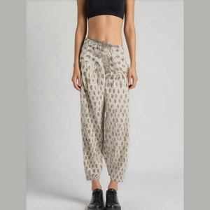 Bohemian Tapered Harem Pants Fall String Waist